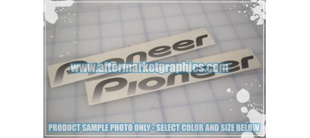 Pioneer Audio Decals - Pair (2 pieces)